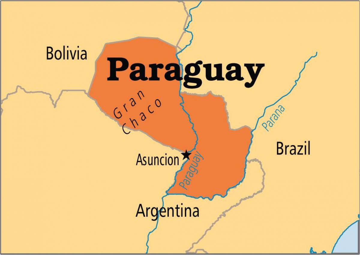 сталіца Парагвая карце