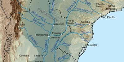 Карта ракі Парагвай 