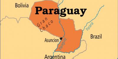 Сталіца Парагвая карце
