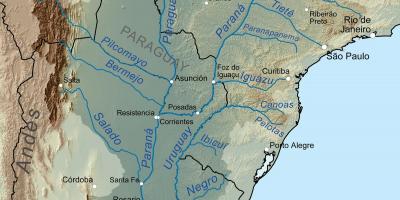 Карта ракі Парагвай 